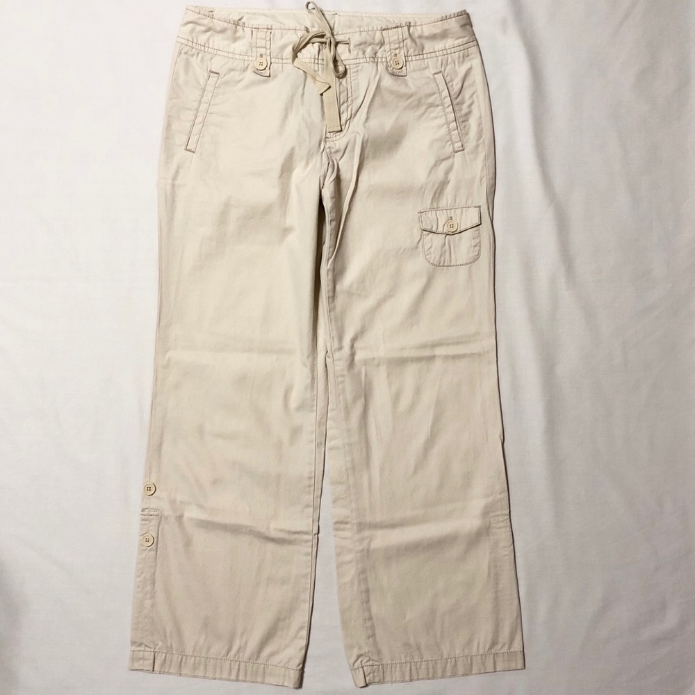 Gap Women’s Cute Roll-Up Button Tab Capri or Full Length Pants - Size 10